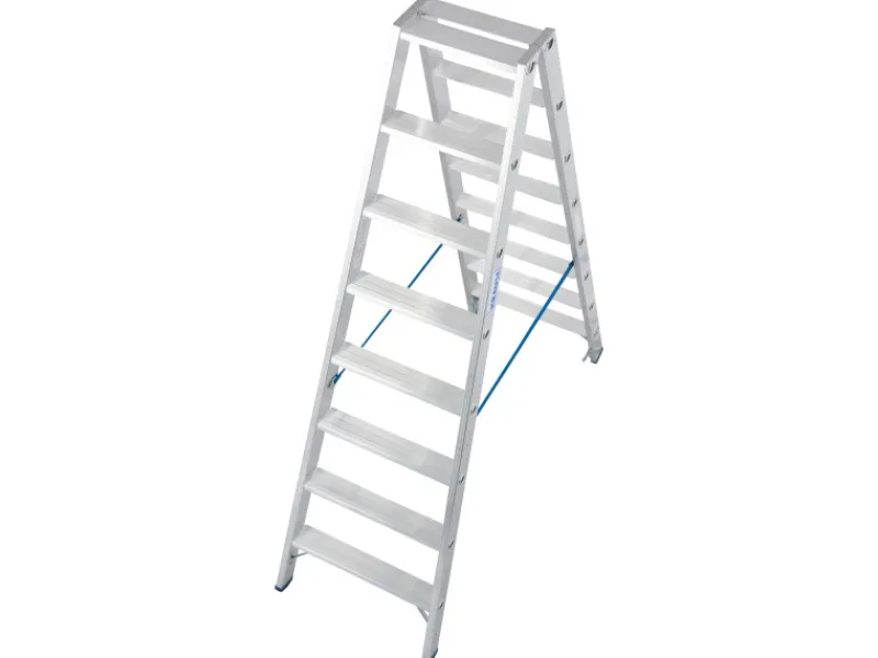 Sale Krause Doppelleiter Stabilo 2 x 8 Stufen 190 cm x 60 cm x 160 cm