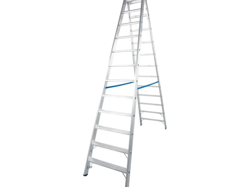 Krause Doppelleiter Stabilo 2 x 12 Stufen 280 cm x 75 cm x 235 cm