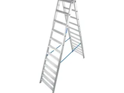 Krause Doppelleiter Stabilo 2 x 12 Stufen 280 cm x 75 cm x 235 cm