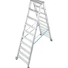 New Krause Doppelleiter Stabilo 2 x 10 Stufen Fahrbar 235 cm x 82 cm x 197 cm