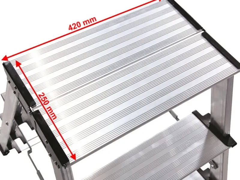 New Krause Klapptritt Treppo 2 x 4 Stufen 85 cm x 53 cm x 88 cm