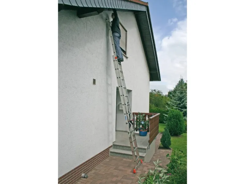 Krause Mehrzweckleiter Dubilo 2 x 12 Sprossen 585 cm x 97 cm x 157 cm