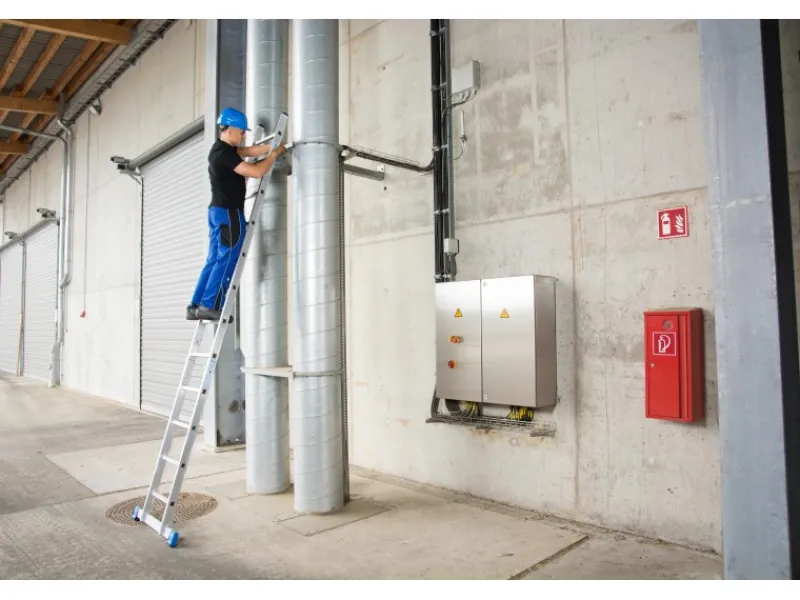 Krause Stabilo Sprossen-Anlege-Leiter 12 Sprossen