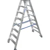 Discount Krause Stabilo Stufen-Doppel-Leiter fahrbar 2 x 8 Stufen