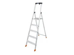 Krause Stehleiter Solido 5 Stufen 165 cm x 48 cm x 104 cm