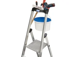 Krause Stehleiter Solido 5 Stufen 165 cm x 48 cm x 104 cm