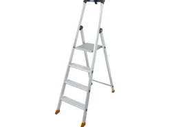 Best Krause Stehleiter Solido 4 Stufen 145 cm x 46 cm x 88 cm
