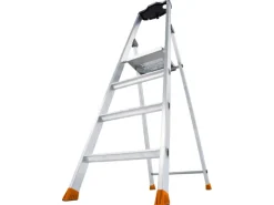 Best Krause Stehleiter Solido 4 Stufen 145 cm x 46 cm x 88 cm