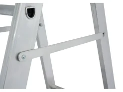 Outlet Krause Stehleiter Stabilo mit Traversen Fahrbar 8 Stufen 250 cm x 98 cm x 160 cm