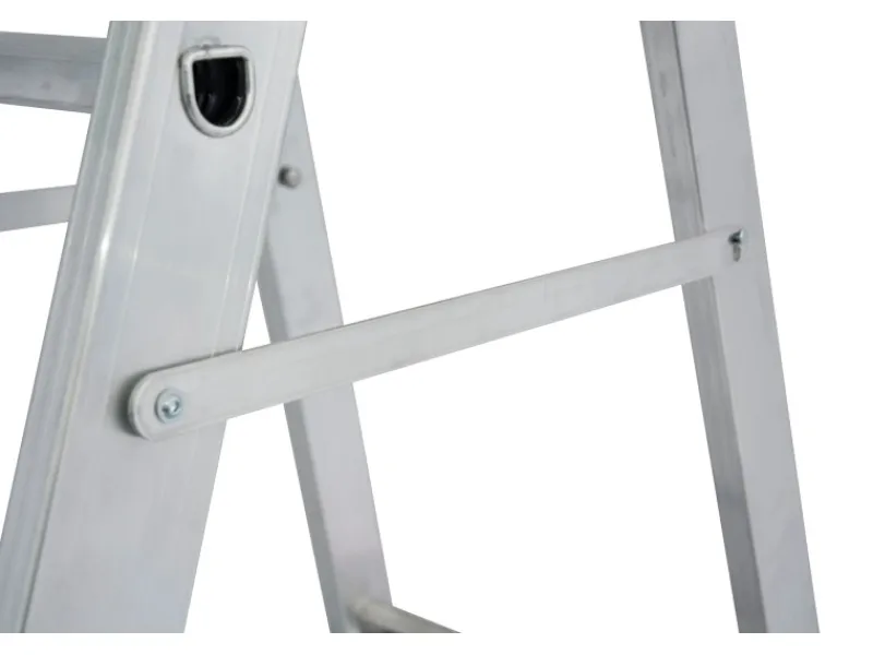 Outlet Krause Stehleiter Stabilo mit Großer Plattform und Sicherheitskette 8 Stufen