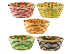 Körbchen aus Bambus Ø 20 cm x 8 cm Farbenauswahl
