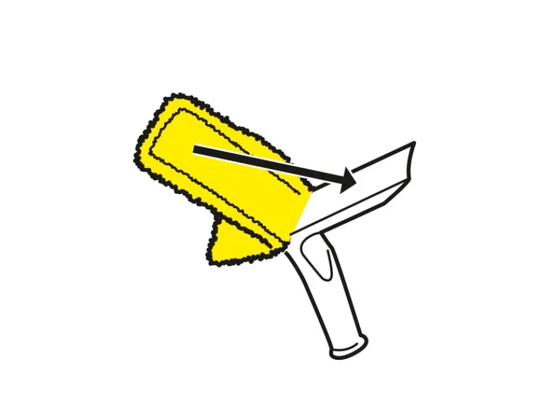 Kärcher Mikrofaser-Wischbezug Indoor für WV-Sprühflaschen 2 Stück