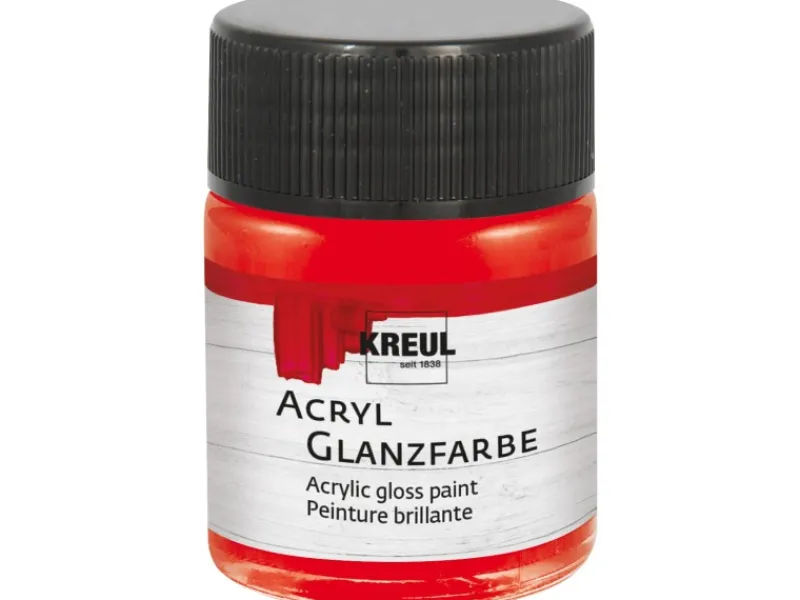 Best KREUL Acryl Farbe Glänzend Rot 50 ml