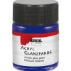 Hot KREUL Acryl Farbe Glänzend Dunkelblau 50 ml