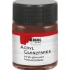 Hot KREUL Acryl Farbe Glänzend Dunkelbraun 50 ml