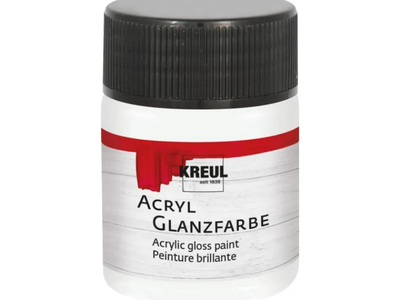 KREUL Acryl Farbe Glänzend Weiß 50 ml