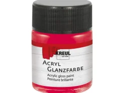 Hot KREUL Acryl Farbe Glänzend Dunkelrot 50 ml