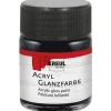 KREUL Acryl Farbe Glänzend Schwarz 50 ml