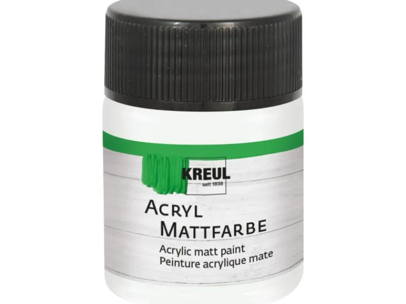 KREUL Acryl Farbe Matt Pastellweiß 50 ml