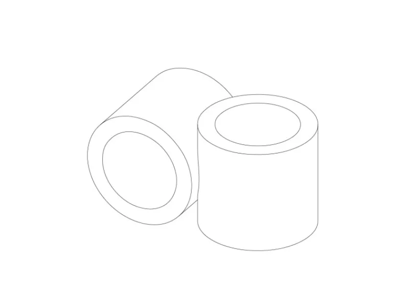 Sale Kreuzstück Vorgesetzt 90° für Stahlrohr Ø 2,7 cm Silber verzinkt