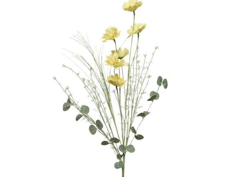 Outlet Kunstblume Dahlie 65 cm Zartgelb