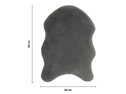 Hot Kunstfell-Teppich 60 cm x 90 cm Anthrazit