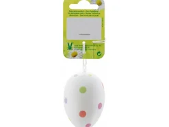 Online Kunststoff-Ei mit Punkten Ø 4,5 cm x 13,5 cm Bunt