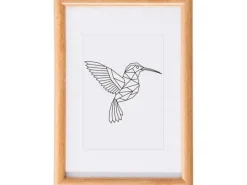 New Kunststoffrahmen 10 cm x 15 cm Imitat Buche