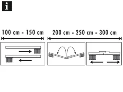 Gardinia Lamellenvorhang-Set 127 mm Weiß gestreift 300 cm x 260 cm