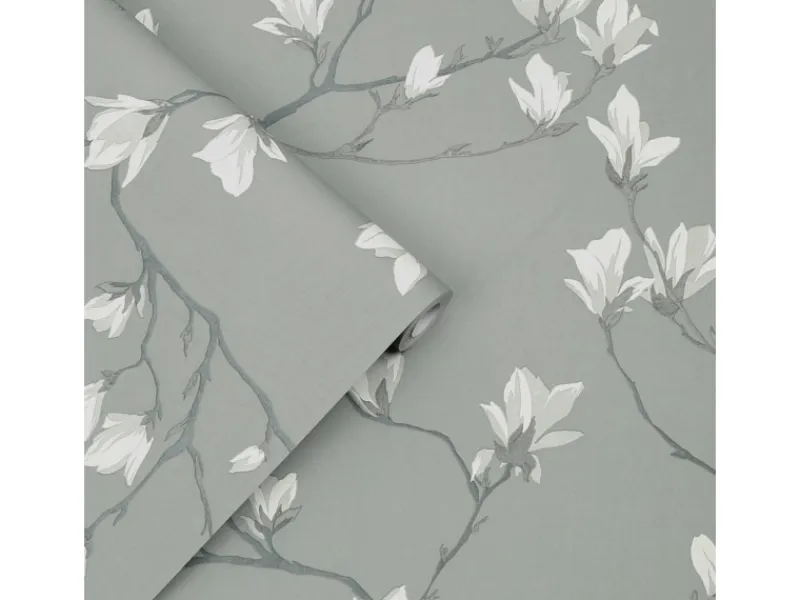 Laura Ashley Vliestapete Magnolia Grove Slate 10,05 x 0,52 m