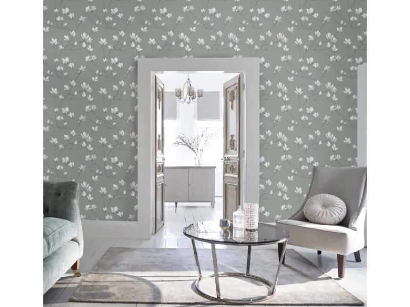 Laura Ashley Vliestapete Magnolia Grove Slate 10,05 x 0,52 m