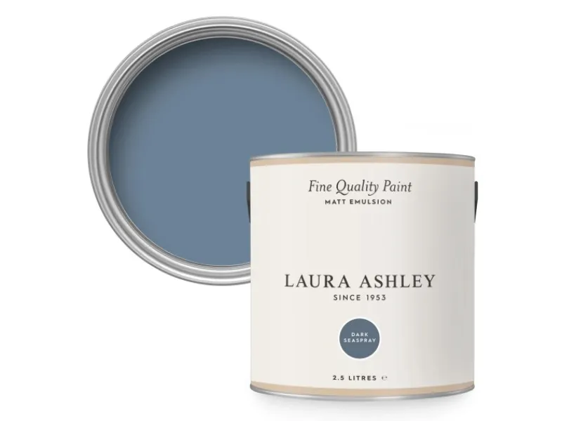 Laura Ashley Wandfarbe Dark Seaspray Hellblau 2,5 l