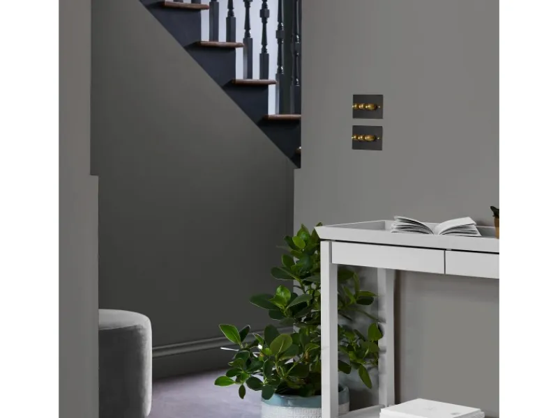 Hot Laura Ashley Wandfarbe Pale Charcoal Grau 2,5 l