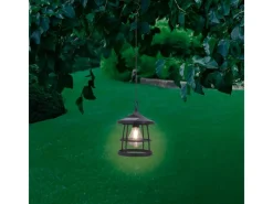 LED Solarpendelleuchte Melfi Schwarz Ø 15 cm x 20,5 cm