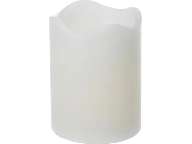 Sale LED-Kerze Ø 7 cm x 9 cm Weiß