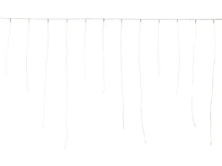LED-Lichterkette Eisregen 100 warmweiße LEDs Silbernes Kabel 690 cm