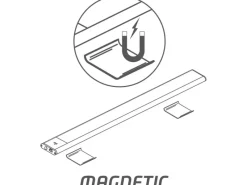 Clearance LED-Unterbauleuchte Wellensensor 320 lm 3000-6000 K CCT 80 cm Silber
