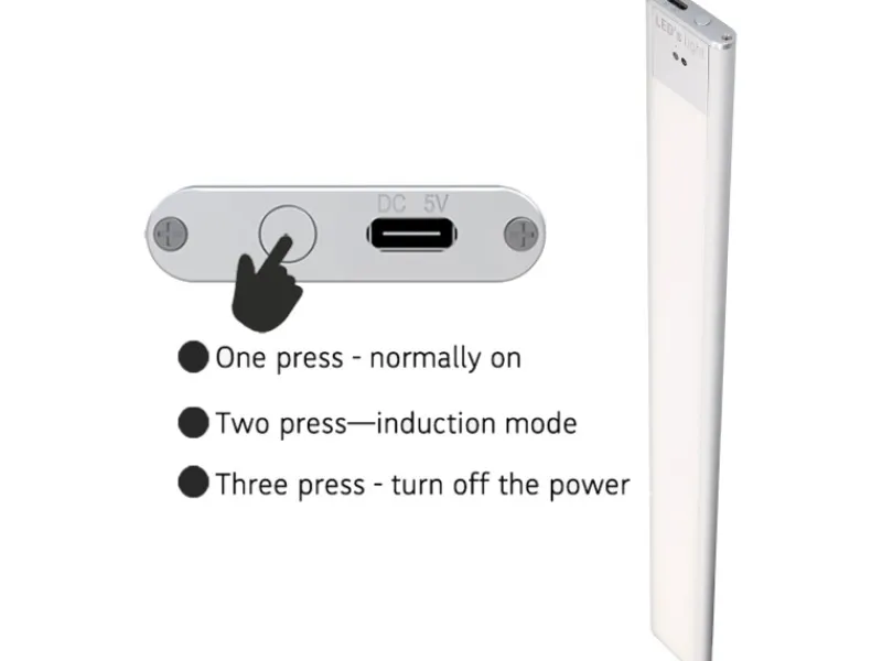 Clearance LED-Unterbauleuchte Wellensensor 320 lm 3000-6000 K CCT 80 cm Silber