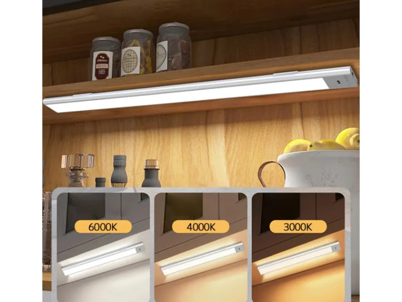 Clearance LED-Unterbauleuchte Wellensensor 320 lm 3000-6000 K CCT 80 cm Silber