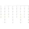 LED-Vorhang Sterne 130 LEDs Warmweiß Transparentes Kabel 5 m