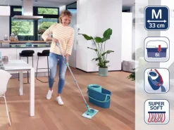 Leifheit Bodenwischer-Set Clean Twist M Ergo mit Eimer und Schleuder
