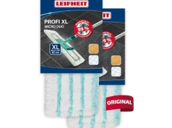 Leifheit 2er Set Wischbezug Profi XL 42 cm Bezug Glatte Böden