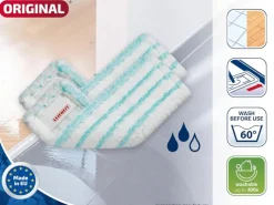 Leifheit 2er Set Wischbezug Profi XL 42 cm Bezug Glatte Böden