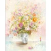 Sale Pro Art Leinwandbild Basic Than Son Retro Bunch Of Flowers II 77 cm x 57 cm