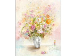 Sale Pro Art Leinwandbild Basic Than Son Retro Bunch Of Flowers II 77 cm x 57 cm