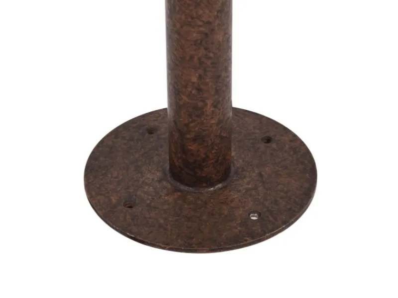 Lindby Außenleuchte Laterne Zayn 10036409 Retro Vintage Antik in Braun aus Aluminium 1-flammig E27