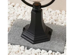 Outlet Lindby Außenleuchte Laterne Clint 9630100 Spritzwassergeschützt Retro Vintage Antik in Kupfer aus Aluminium 1-flammig E27