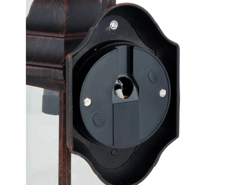 Online Lindby Laterne Daaje 10012817 Vintage Industriell in Braun aus Aluminium 1-flammig E27