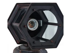 Online Lindby Laterne Daaje 10012817 Vintage Industriell in Braun aus Aluminium 1-flammig E27