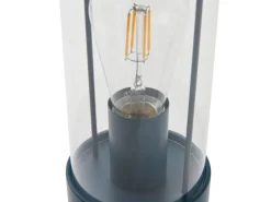 Lindby Laterne Yvette 10019858 Dimmbar Spritzwassergeschützt Modern in Blau aus Metall 1-flammig E27